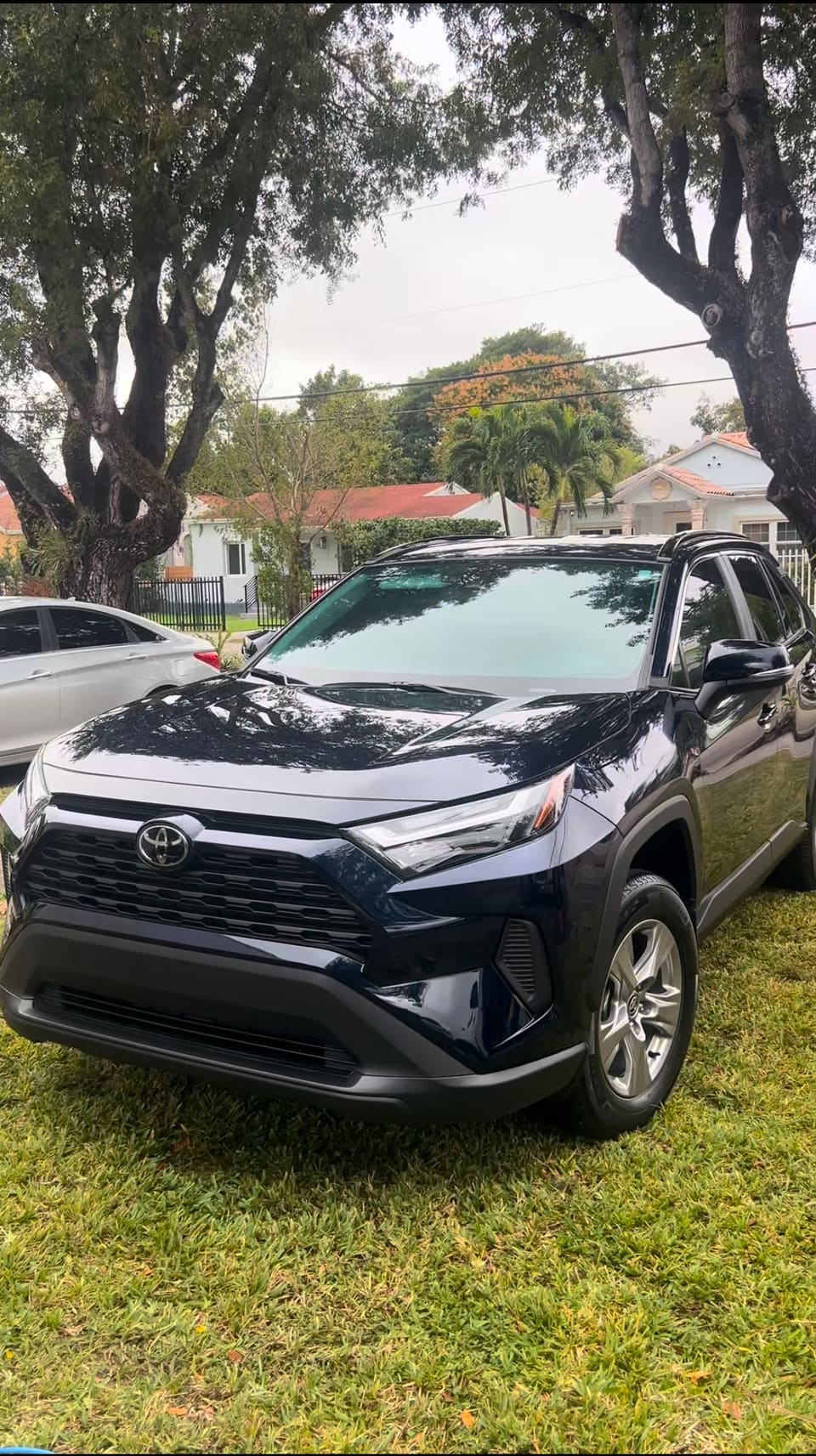 Grey Toyota RAV4 after a full detail